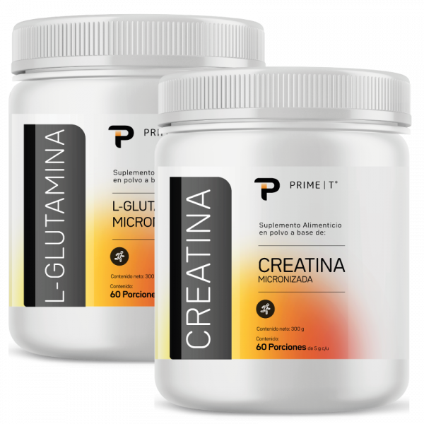 L-Glutamina y Creatina 300 g