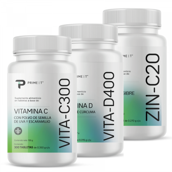 Vitamina C, Vitamina D3 y Zinc