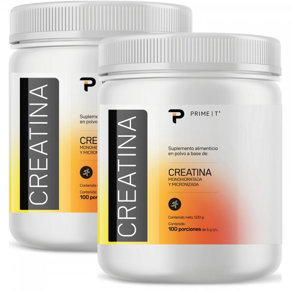 Creatina 500 g 2 piezas frente